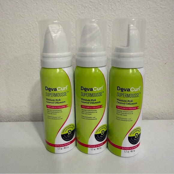 DevaCurl Supermousse Moisture-Rich Coconut Volumizer Texture & Volume 1.7 Oz - Picture 1 of 2